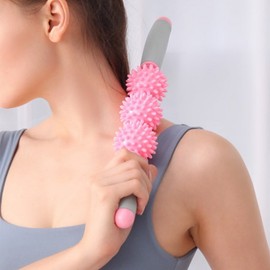 3D Rotating 3-Sphere Rolling Massage Stick Massage Ball 2ea