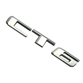 1x CT6 Metal Letter Emblem Nameplate Sport Replacement for CT6 Rear Trunk Decklid Tailgate Letter Badge (Chrome)
