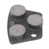 3Pcs Diamond Grinding Shoes Trapezoid Concrete Floor Cutting 3 Cylinder
