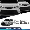 PIT66 Front Bumper Hood Grille Compatible with Toyota Sienna 2021