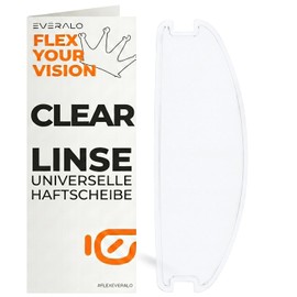 Universal Pinlock Visor - Anti-Fog Motorcycle Helmet - Helmet Film - Anti Fog Film for Integral, Jet and Modular Helmet Visor Motorcycle Helmet
