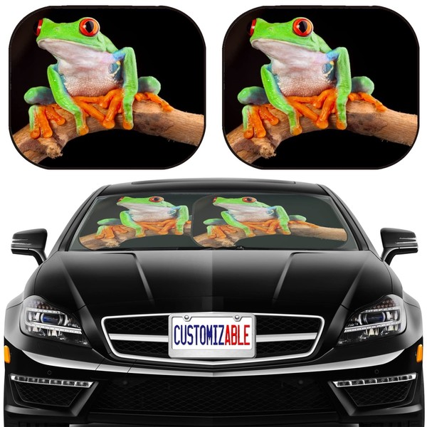 MSD Car Sun Shade Windshield Sunshade Universal Fit 2 Pack,