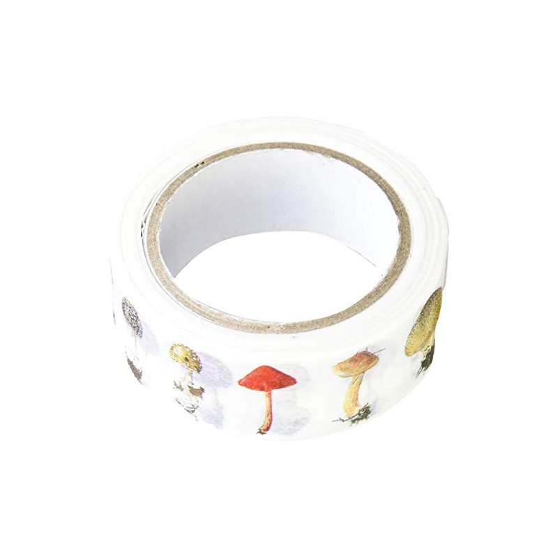 Kamiiso Sanko GR-0025 Masking Tape, Mushrooms, 0.6 inches (15 mm)
