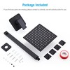 LCEVCGK Shower Faucet Set Matte Black Bathroom Rainfall Shower System