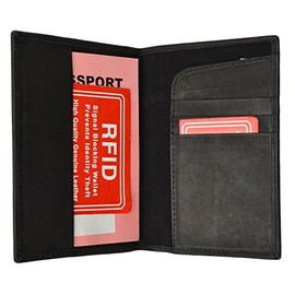 Black RFID Blocking US Passport Cover ID Holder Wallet Credit Card Travel Case