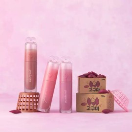 Peripera 페리페라 틴트 립글로스 잉크 무드 글로이 핑크하구마 X2 [041 갓기구마] Peripera Tint Lip Gloss Ink Mood Gloi Pink Huguma X2 [041 God Gumi]