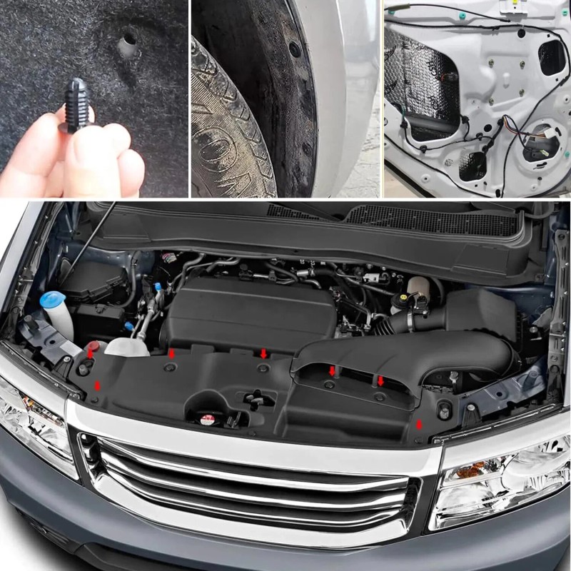 Fevirad For Toyota Tundra Car Set Body Bumper Rivet Retainer