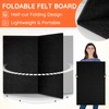 DOLLAR BOSS Large Bulletin Board 60" x 36" Foldable Felt