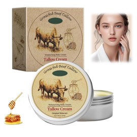 Beef Tallow Skincare, Beef Tallow Bio, Tallow and Honey Balm, Natürliche Tallow Creme Feuchtigkeitscreme, Face Moisturizer für Gesicht Körper Der Glatten Haut Feuchtigkeits Spendend