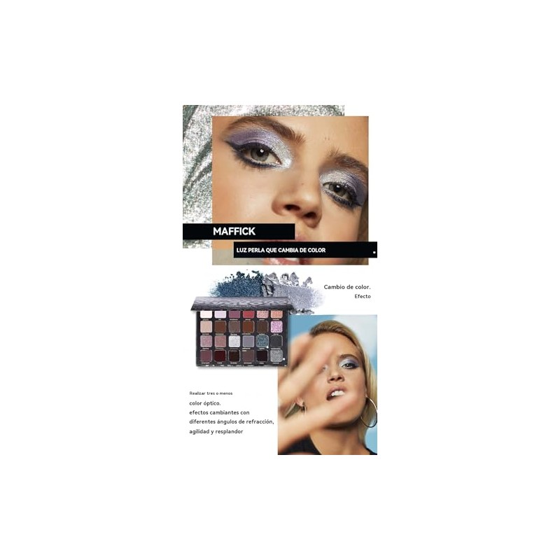 MAFFICK Paleta de Sombras de Ojos, 24 Colores, Acabado Mate