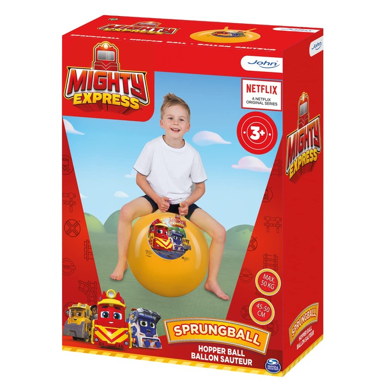 John 59545 Mighty Express Bouncy Ball, Orange, 50 cm