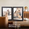 FOREV 8x10 Double Picture Frame Wooden Hinged Photo Frame Definition