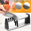 Knife Sharpeners, Best 4 in 1 Manual Kitchen Knives &