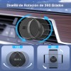 Soporte Magnético Universal para Auto Negro 1HORA,Compatible iPhoneSamsungMotorolaAndroid,Incluye Placa,Se Fija