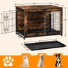 HOOBRO Dog Crate Furniture, 38.6" Large Dog Kennel Indoor, Wooden
