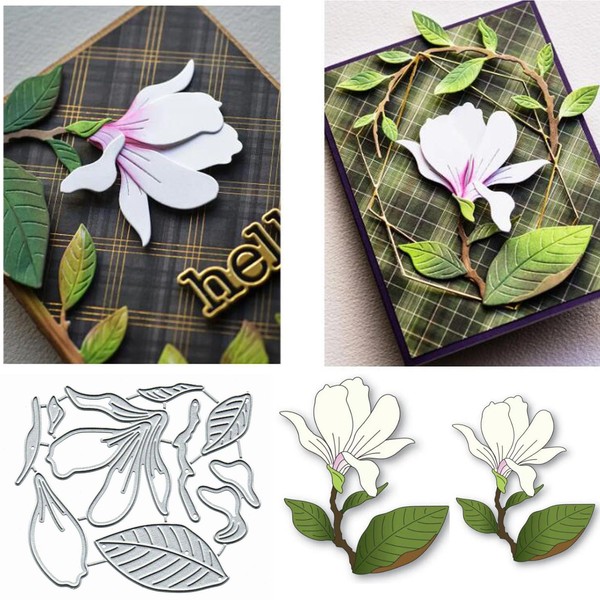 Flower Leaf Metal Die Cuts,Spring Flower Leaf Wedding Card Cutting