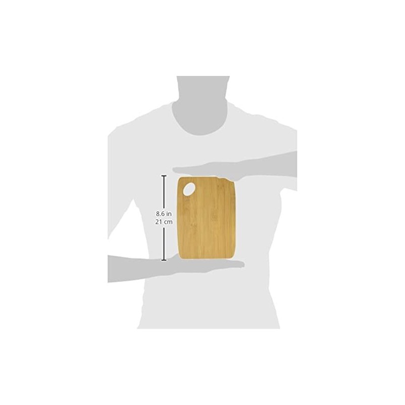 Lipper International Bamboo Wood Thin Kitchen Cutting Boards with Oval
