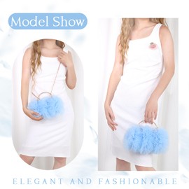 EVEOUT Mesh Floral Evening Clutch Bag for Women Elegant Lace Flower Wedding Purse Handbag with Chain Shoulder Bag for Party Prom