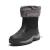Timberland Women's White Ledge Pull-On Waterproof Insulated Boot, Black Full-Grain,