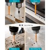 Upgraded Masonry Drill Bits Set 5*2/6*2/8*2/10/12mm, EXFEIN Serrated Drill Bits