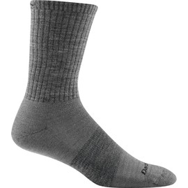 Darn Tough Men's Standard Issue Crew Light Cushion Socks, Medium Gray, Large