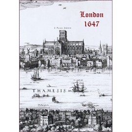 London – The Long View by Wenceslaus Hollar Poster Print - View of St. Pauls - Historical London - 1647 - Size A1
