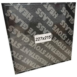 Chimsoc Replacement Stove Glass - Hunter Herald 8/14 (Old) Double Door/Midi 14 / Woodburner Medium (227mm x 215mm Rectangular)