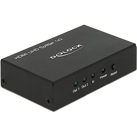 DeLOCK HDMI Splitter In > 2 x HDMI out, 4 K UHD