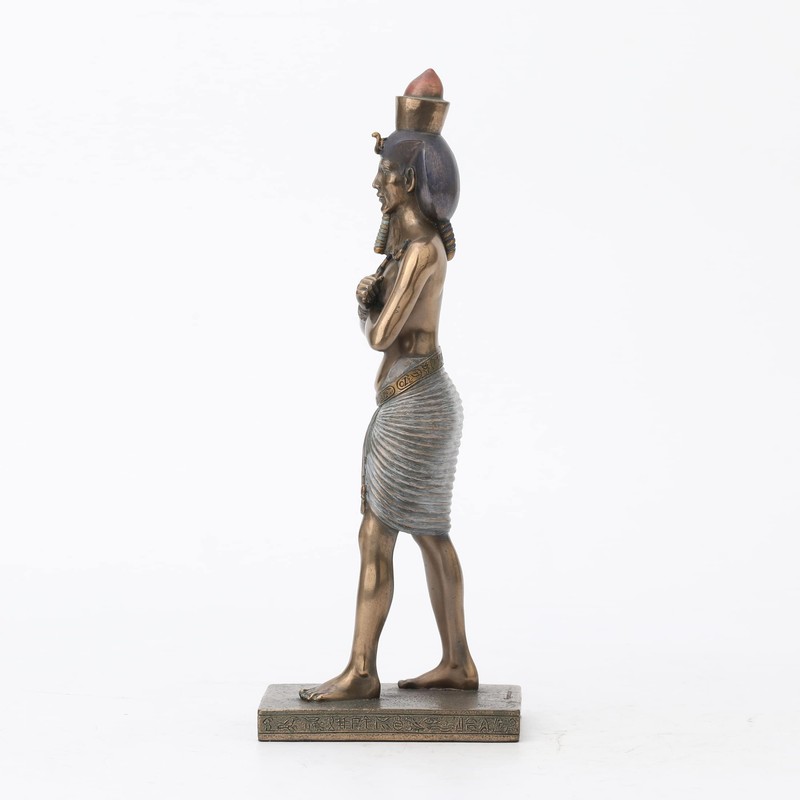 Veronese Design 9 1/4 Egyptian Pharaoh Amenhotep Cold Cast Bronze