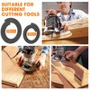 Mdkave Flexible Router Edge Guide,Professional Router Templates for Woodworking Accessories,Flexible