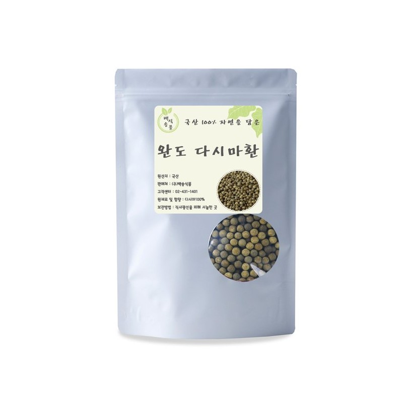 Baeksong Food 청정 완도 다시마환 300g(플라스틱 용기) Clean Wando Seaweed