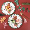 48 Pcs Christmas Gingerbread Man Paper Plates Gingerbread Candy Cane