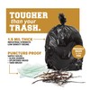 Plasticplace Trash Bags │ 1.5 Mil │ Black Heavy Duty
