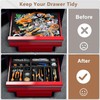 【Upgraded to 6 Size】A-LUGEI Tool Box Organizer,【Fits 100+ Tools】 Black
