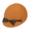 Equestrian Riding Helmet Cover - Rust