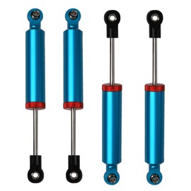 4Pcs RC Car Shocks Shock Absorbe Internal Spring Shocks Damper Upgrade Parts Compatible with Axial SCX10 Traxxas TRX4 Redcat Tamiya 1/10 RC Crawler (Hole Distance:100mm, Blue)