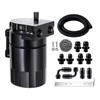 Oil Catch Can, 300ml Baffled Catch Can Kit 2 Port