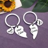 Vadaka Valentine's Day Couple Gifts Keychain for Boyfriend Girlfriend His