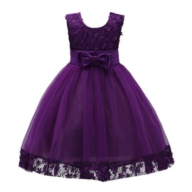 IBTOM CASTLE 2-10T Pageant Princess Wedding Prom Ball Gown Dresses Deep Purple 8