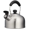 Pearl Metal Whistling Kettle, 0.4 gal (1.6 L), Induction Compatible,