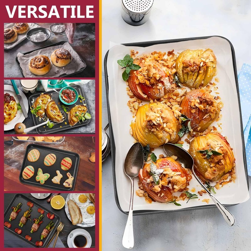 Small Toaster Oven Tray, P&P CHEF 10.4” Nonstick Toaster Oven