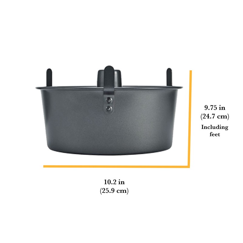 Chicago Metallic Angel Food Cake Pan with Cooling Feet, 2-Piece
