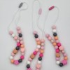 Handmade Breastfeeding necklace Silicone Beads for nursing mothers.