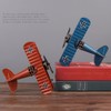 Vintage Metal Plane Crafts Retro Aircraft Model Biplane Aircraft Ornaments