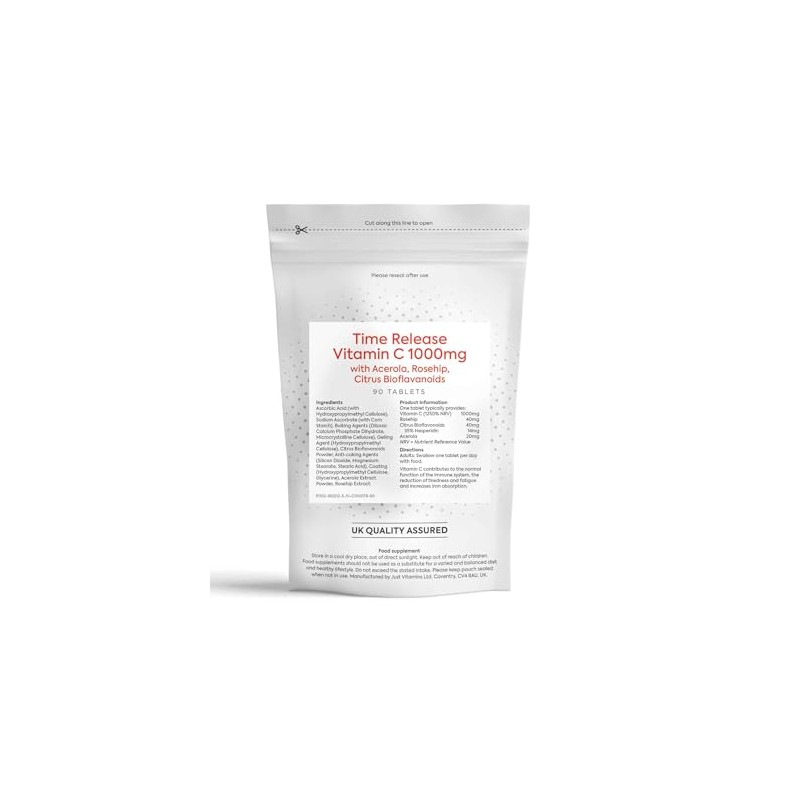 Just Vitamins Vitamin C 1000mg Timed Release 90 Tablets