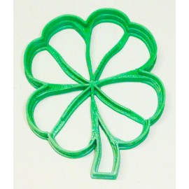 AJT CLOVERLEAF WITH DETAIL LUCKY 4 FOUR LEAF SHAMROCK GOOD COOKIE CUTTER USA PR2288