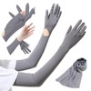 fortulux Women's Arm Cover, UV Protection, Cooling Sensation, Long, Full