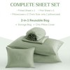 JSD Sage Green 100% Viscose Derived from Bamboo Sheet Set