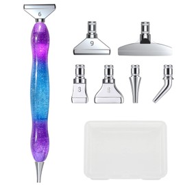 TONAUP Diamond Painting Pen Kits, DIY Diamond Painting Pen Accessories and Tools, 6 Styles 5D Drill Pen Replacement Heads Metal Pen Tip for Diamond Painting Pen, Diamond Painting Tools & Accessories