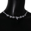 Simple Crystal Leaf Back Chain Body Jewelry for Women Festival